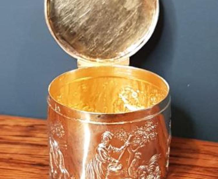 Superb Quality German Silver Agate Top Box - Image 3