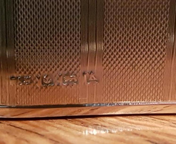 Antique Solid Silver Engine Turned Hip Flask - Image 7