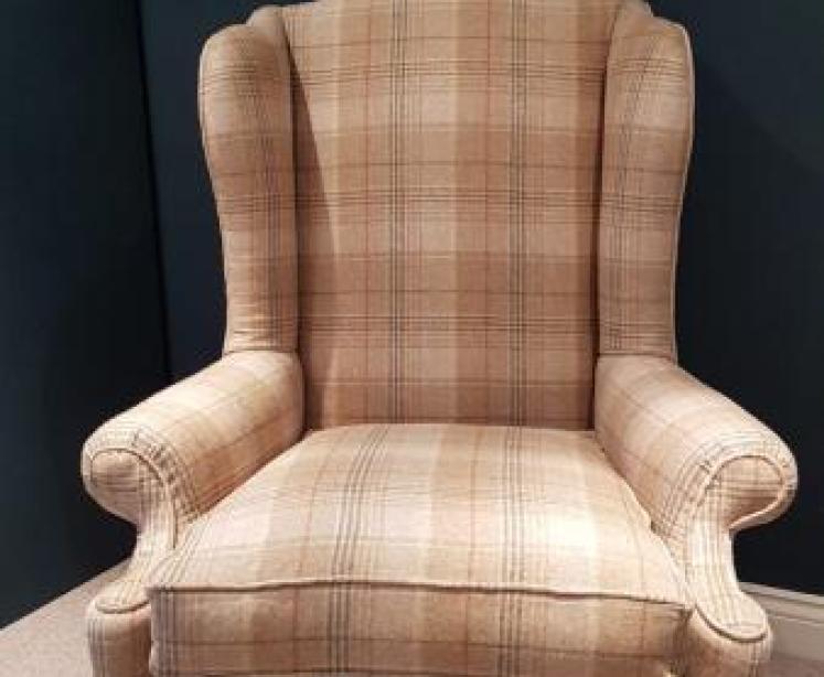 Superb Antique Wing Back Arm Chair - Image 1