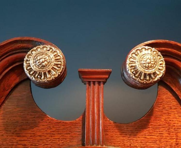 Small George III Oak Painted Dial 8 Day Longcase Clock - Image 3