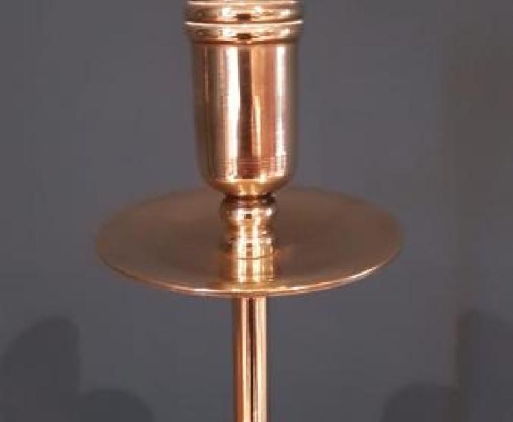 Pair of Elegant Tall Victorian Brass Candlesticks - Image 3