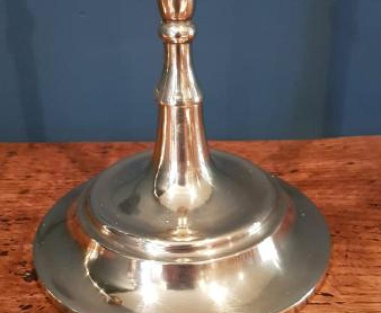 Pair of Elegant Tall Victorian Brass Candlesticks - Image 6