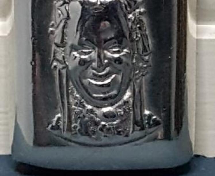 Antique Silver Globe Theatre Commemorative Vesta Case - Image 1