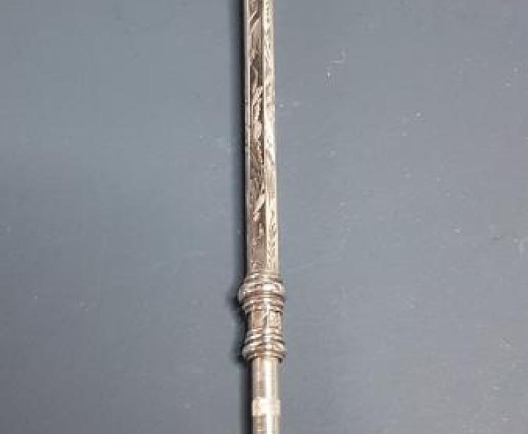 Victorian Engraved Silver Propelling Pencil - Image 1