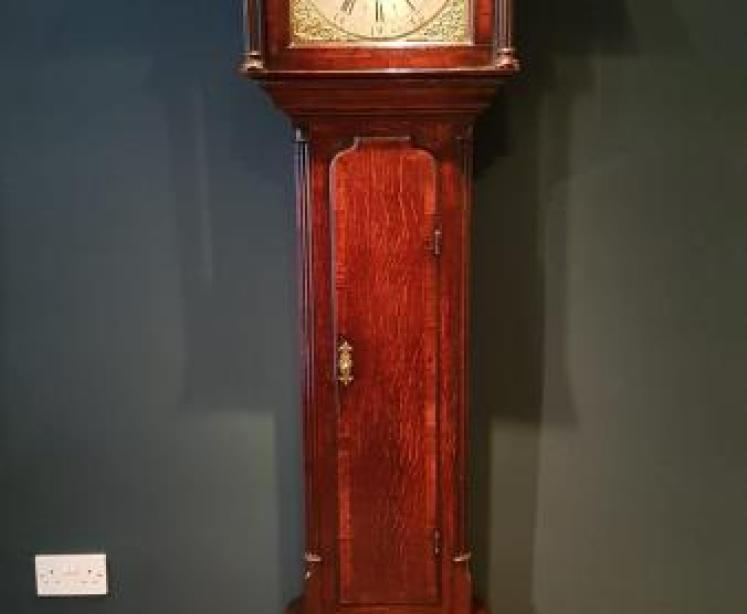 George II Lawson of Keighley Moon Phases Longcase Clock - Image 1
