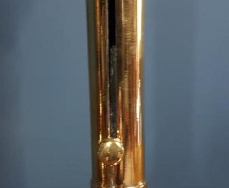 Superb Pair of George III Brass Candlesticks with Dished Bases - Image 5