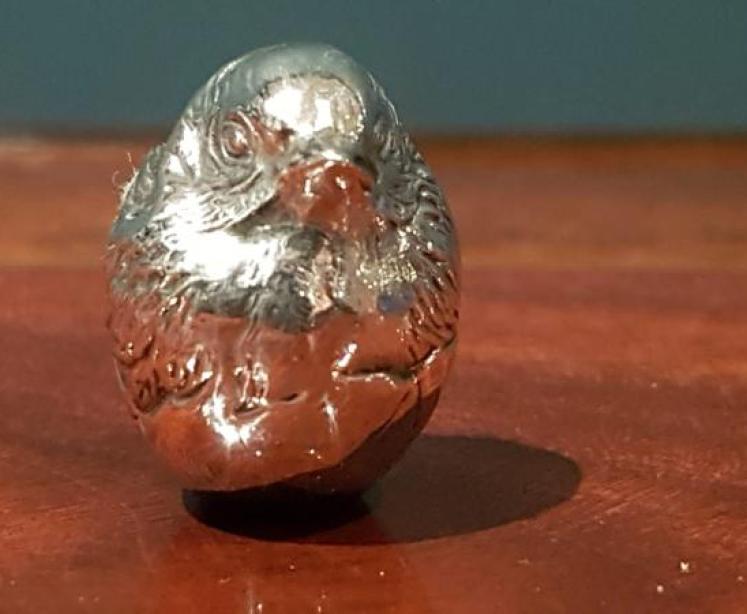 Antique Sampson Morden Silver Chick Pin Cushion - Image 4