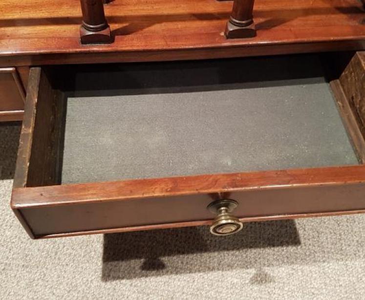 Early Victorian Walnut Folio Canterbury - Image 4