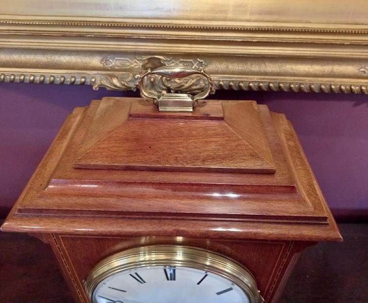 Antique Sheraton Inlaid Striking Bracket Clock - Image 3