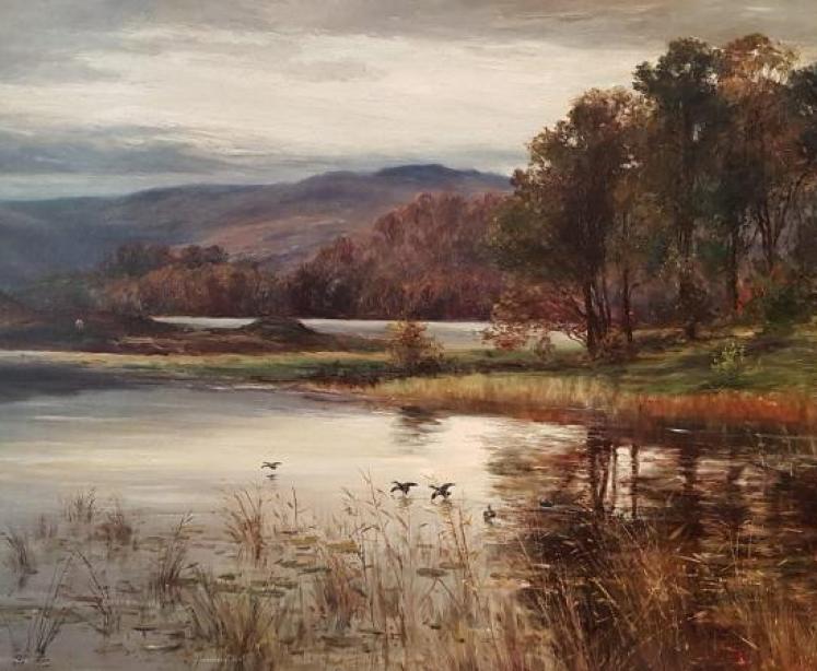 Large Victorian Oil on Canvas By Peter Buchanan - Image 4