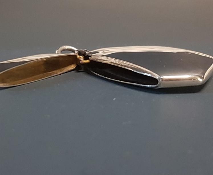 Sampson Morden Silver Hexagonal Vesta Case - Image 3