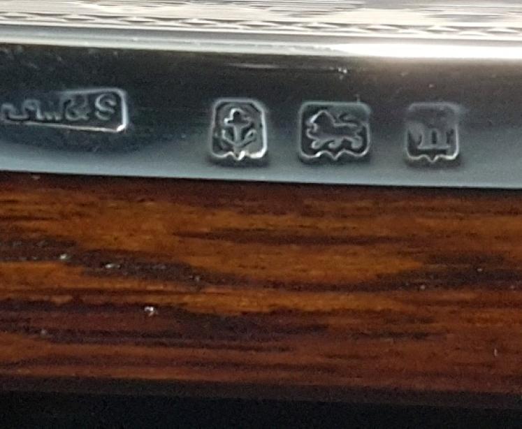 Edwardian Engine Turned Silver Photo Frame - Image 6