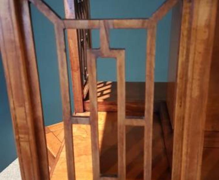 Antique Edwardian Period Satinwood Revolving Bookcase - Image 4