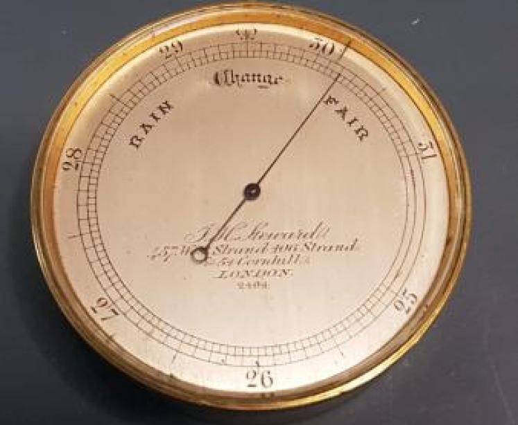 Fine Quality Antique Campaign Barometer - Image 1