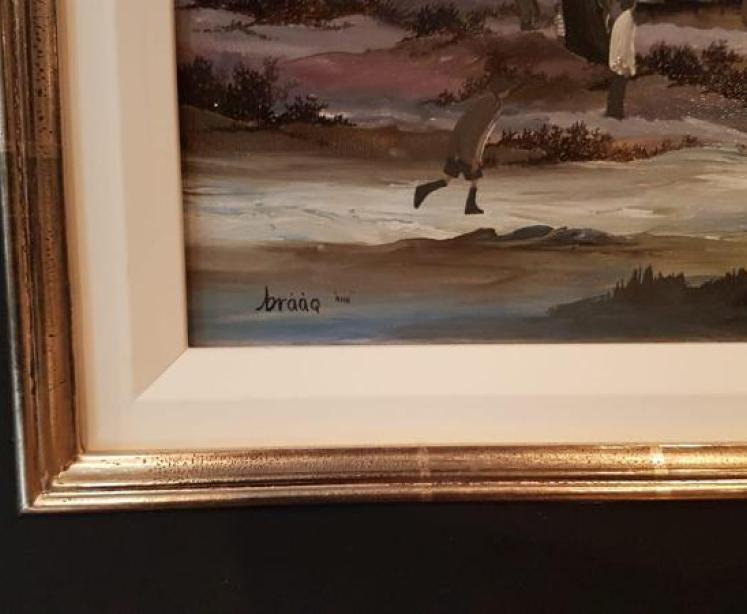 Superb Original Brian Shields Oil on Canvas - Image 3