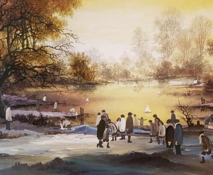 Superb Original Brian Shields Oil on Canvas - Image 4