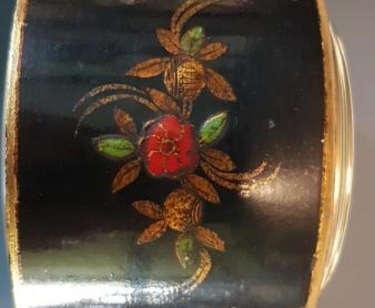 Antique Chinoiserie 8 Day Paris Made Mantel Clock - Image 5