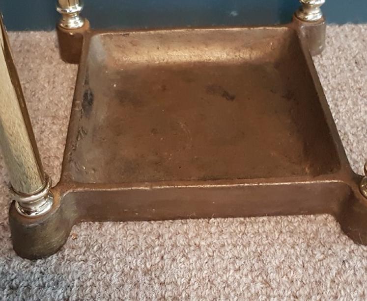 Victorian Brass Stick Stand With Cast Iron Base - Image 6