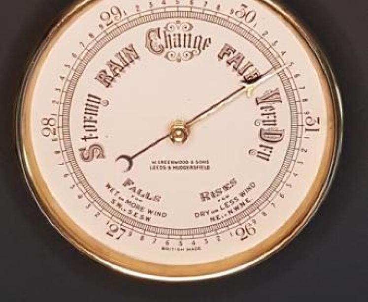 Brass Cased Large Size Marine Barometer - Image 1