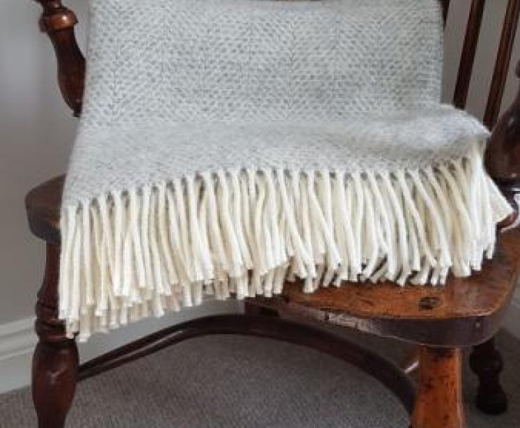 Tweedmill Beehive Grey Throw  - Image 1