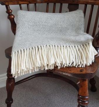 Tweedmill Beehive Grey Throw 