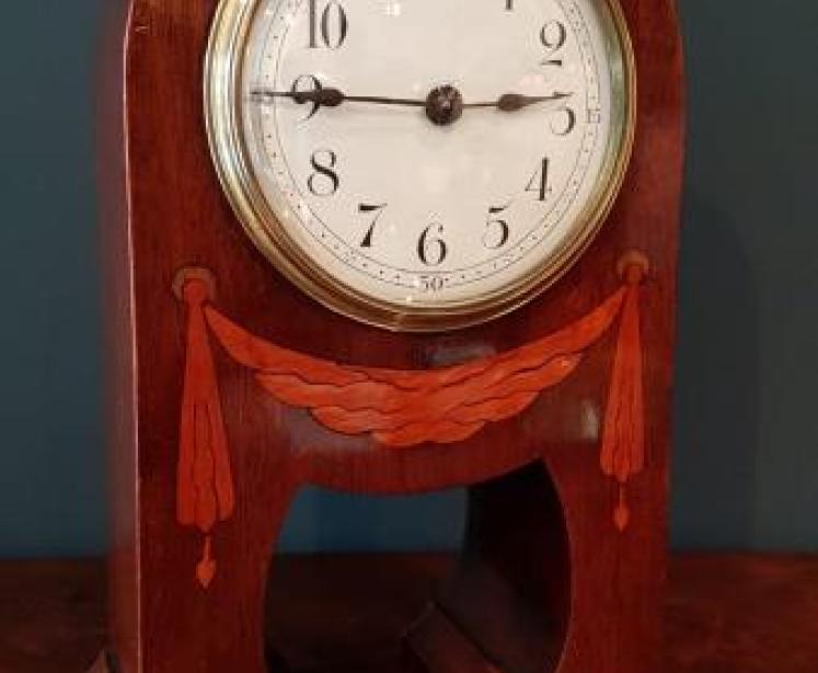 Fine Quality Inlaid Mahogany Mantle Clock - Image 1