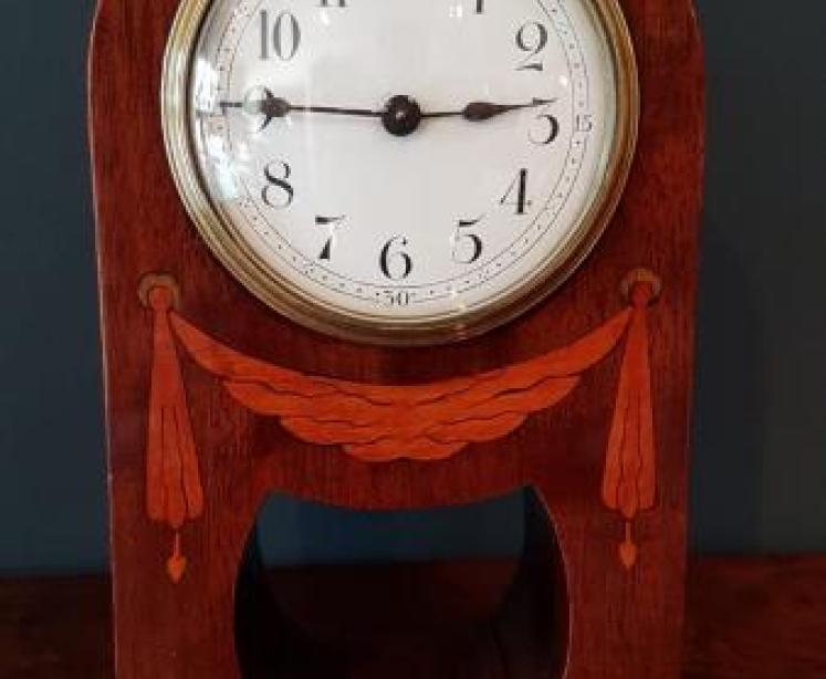 Fine Quality Inlaid Mahogany Mantle Clock - Image 2