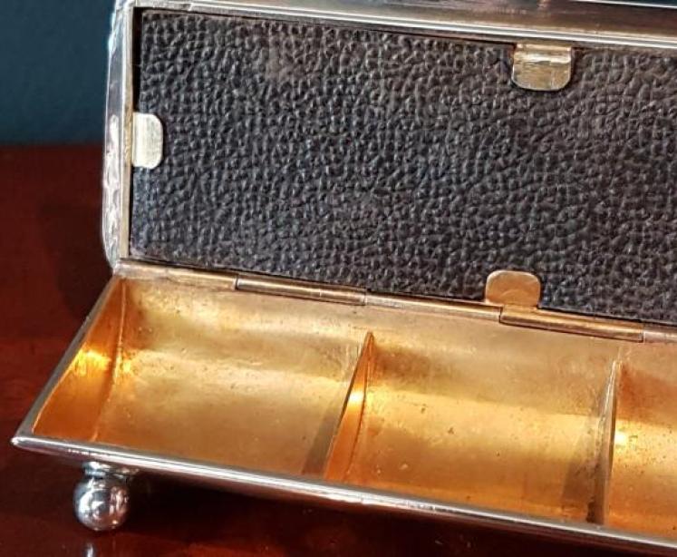 Victorian Silver Triple Stamp Box - Image 3