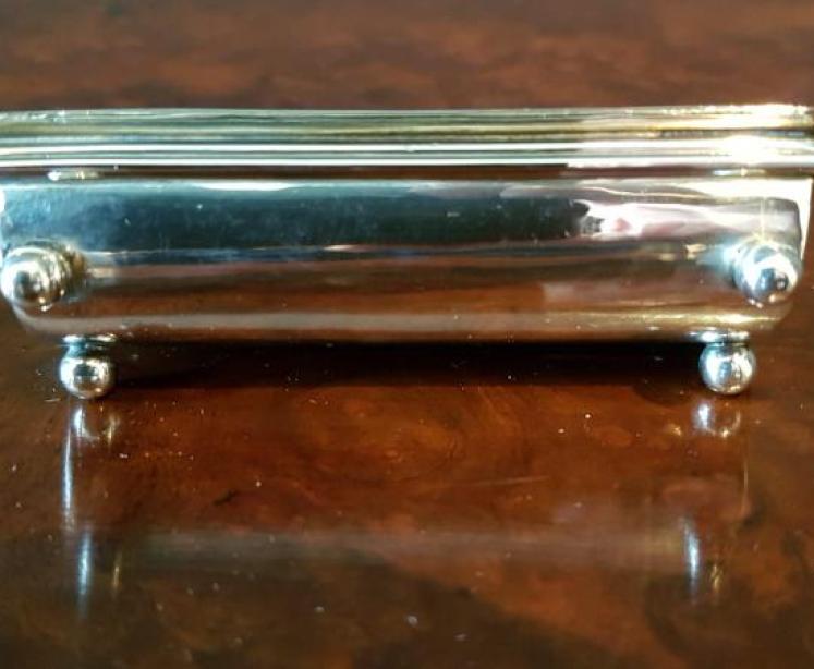 Victorian Silver Triple Stamp Box - Image 5