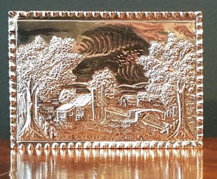 Victorian Edinburgh Silver Match Box Cover - Image 2