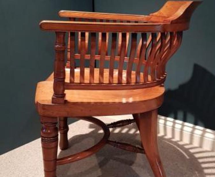 Top Quality Victorian Walnut Desk Chair - Image 4