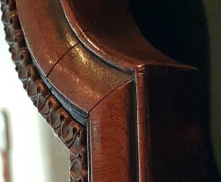 Edward Walnut Over Mantel Mirror - Image 4