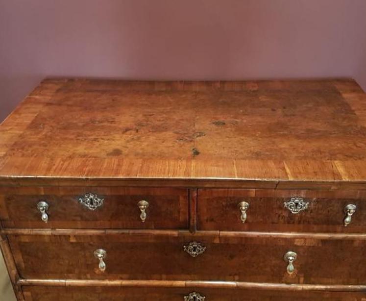 Fine William and Mary Period Walnut Chest - Image 3