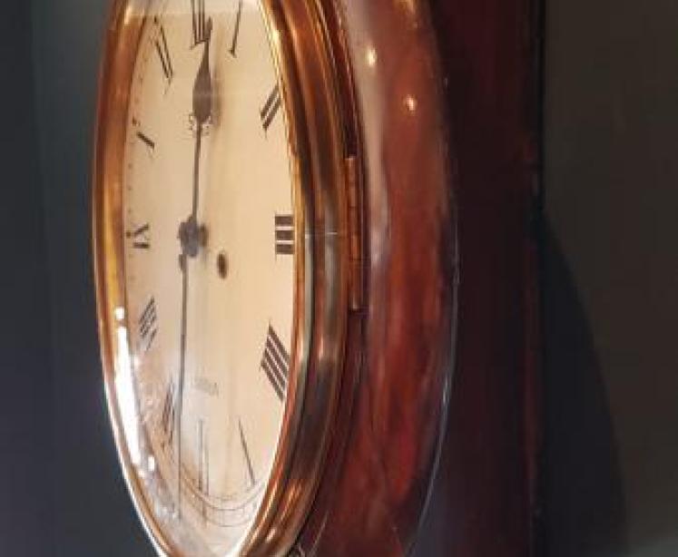 Antique Smith's Enfield 8 Day Chiming Wall Clock - Image 2