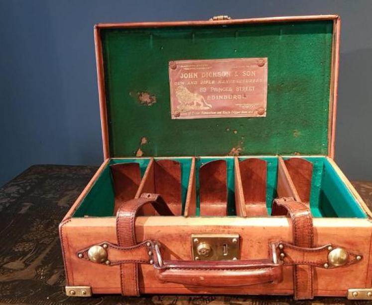 Antique Leather Cartridge Magazine - Image 5