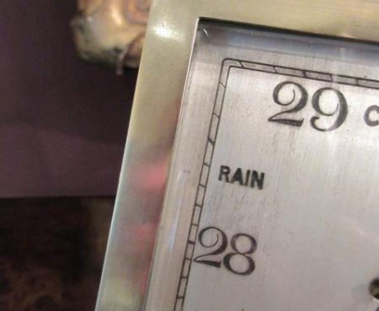 Matching Pair of Art Deco Barometer & Thermometer Stands - Image 5