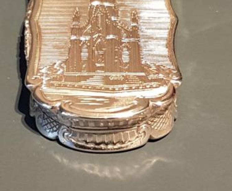 Nathaniel Mills Antique Silver Vinaigrette - Image 1