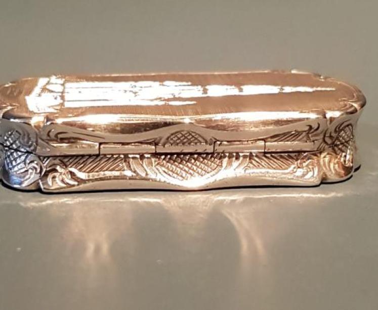 Nathaniel Mills Antique Silver Vinaigrette - Image 3