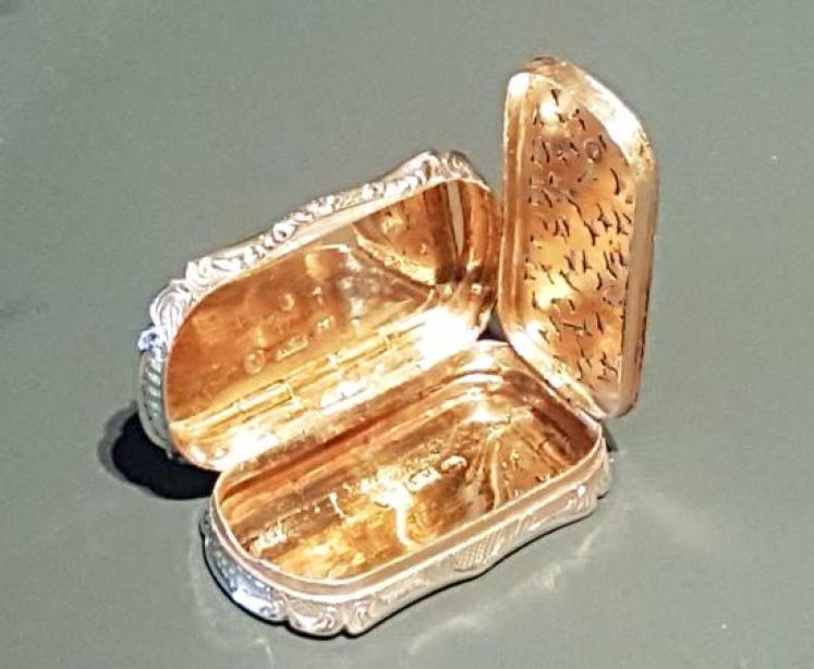 Nathaniel Mills Antique Silver Vinaigrette - Image 5