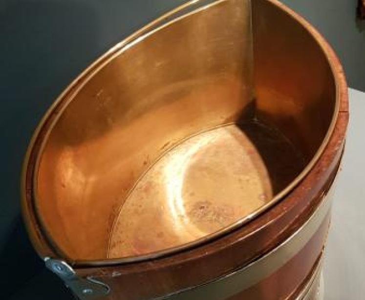 George III Mahogany Peat Bucket - Image 6