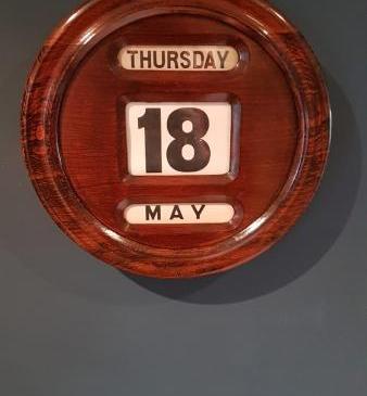 Victorian Oak Perpetual Wall Calendar