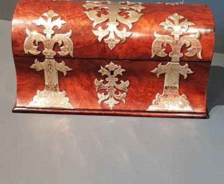 Victorian Burr Walnut Cologne Box - Image 1