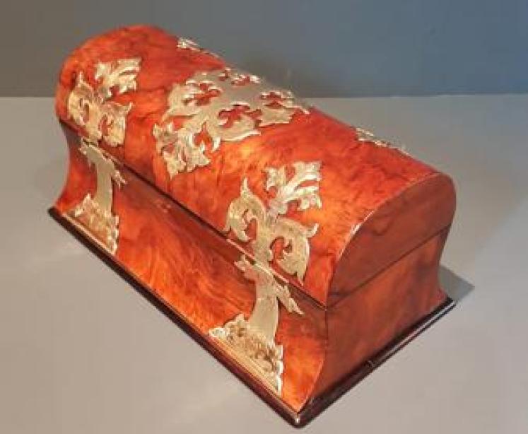 Victorian Burr Walnut Cologne Box - Image 2