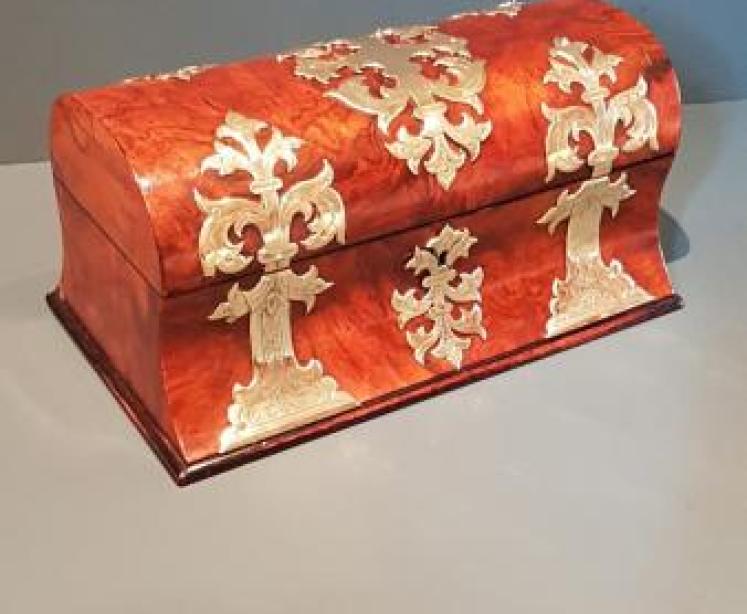 Victorian Burr Walnut Cologne Box - Image 7