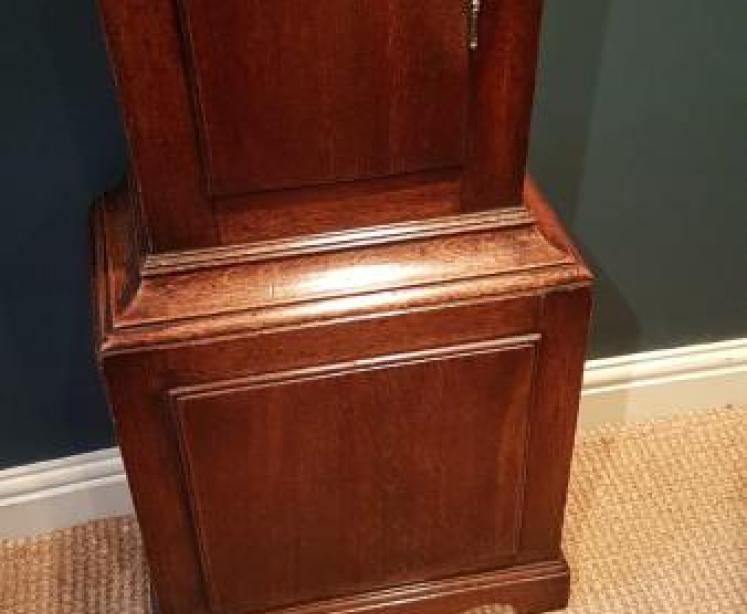 Small George III Oak Cottage Longcase Clock - Image 7