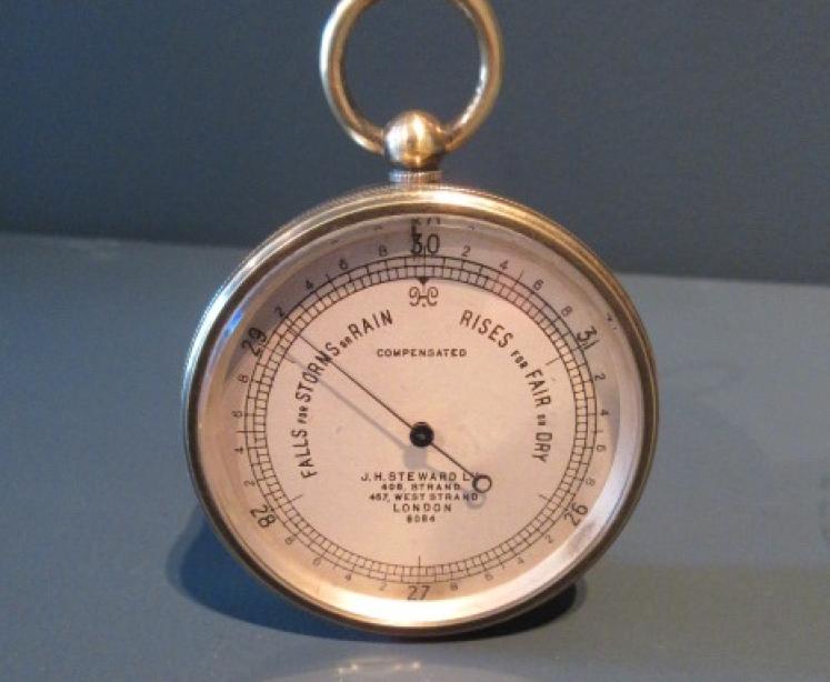 Antique Steward of London Pocket Barometer - Image 1