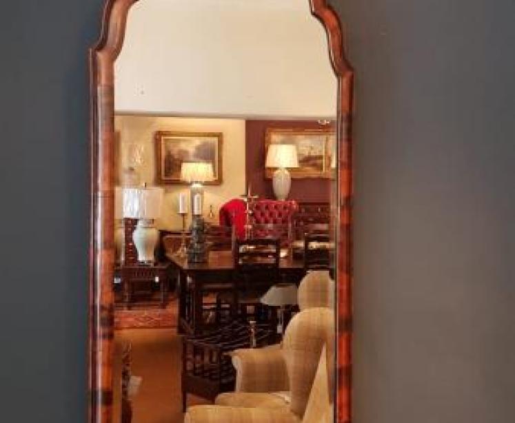Victorian Walnut Mirror - Image 1