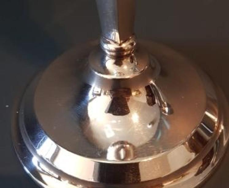 Pair of Edwardian Silver Candlesticks - Image 6