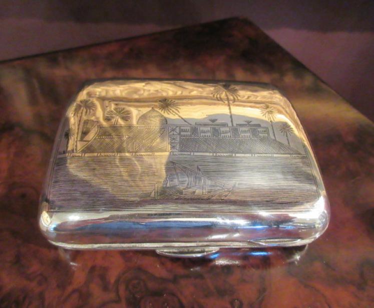 Antique Silver Neillo Engraved Case - Image 7