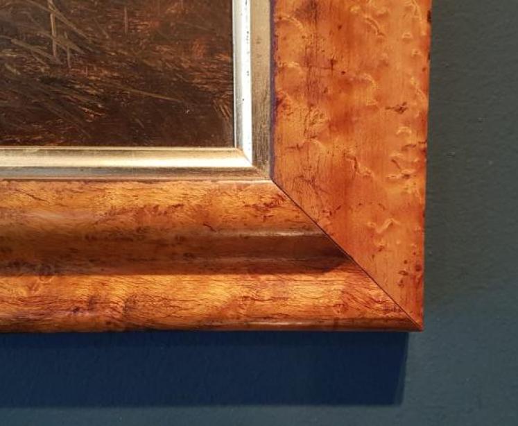 Victorian Oil on Canvas Stable Scene  - Image 3